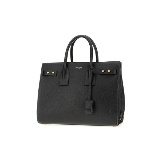Saint Laurent Black Calf Leather Sac De Jour Handbag Saint Laurent Dark Slate Gray