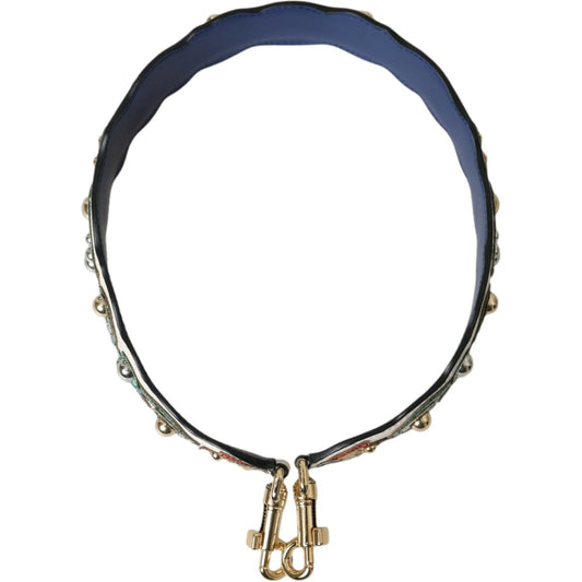 Dolce & Gabbana White Leather Handbag Belt Accessory Shoulder Strap Dolce & Gabbana Dark Slate Gray