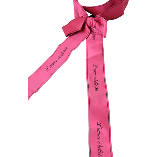 Dolce & Gabbana Pink L'Amore E'Bellezza Waist Belt Dolce & Gabbana Pale Violet Red