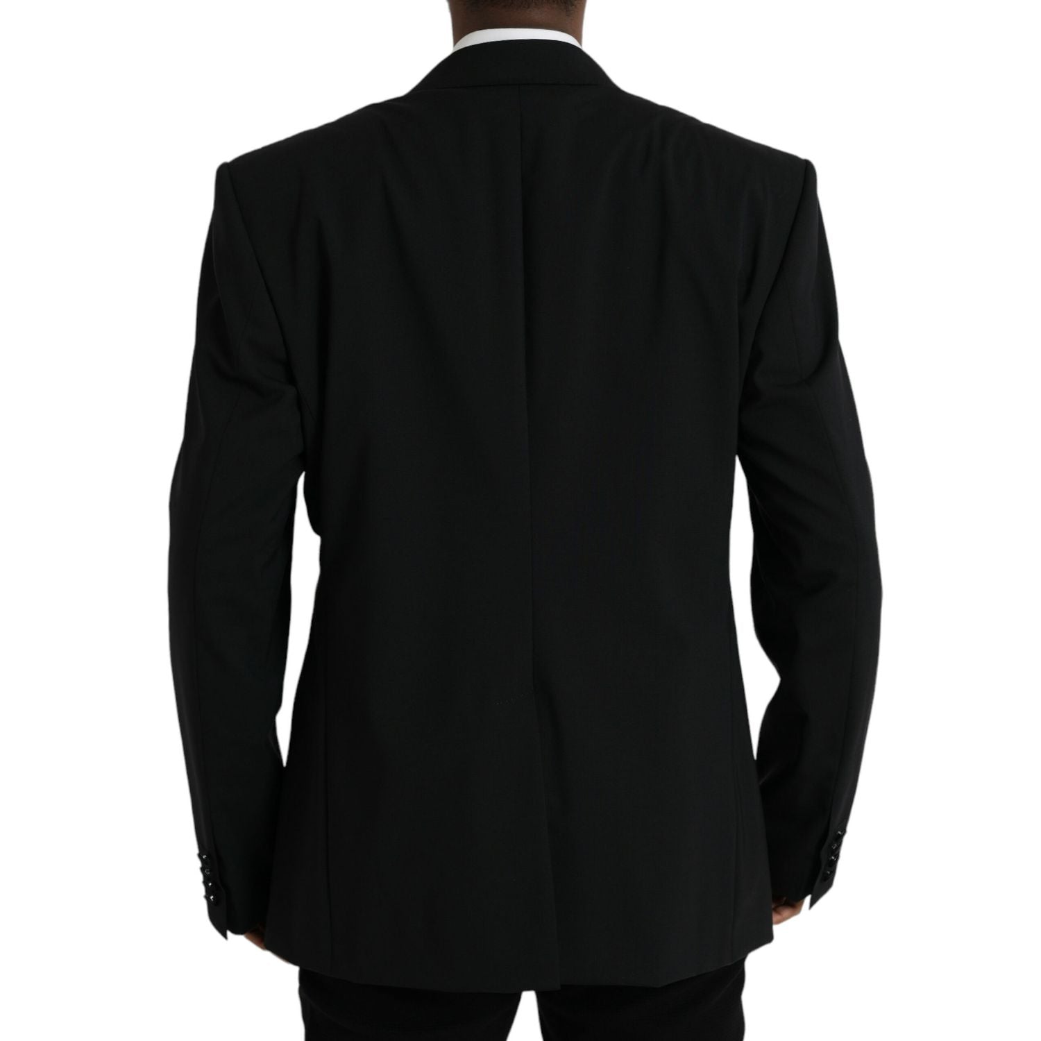 Dolce & Gabbana Black SICILIA Single Breasted Coat Blazer