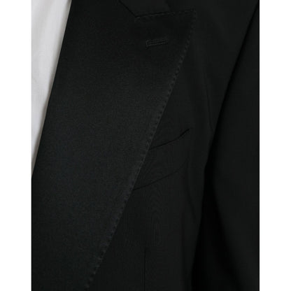 Dolce & Gabbana Black SICILIA Single Breasted Coat Blazer