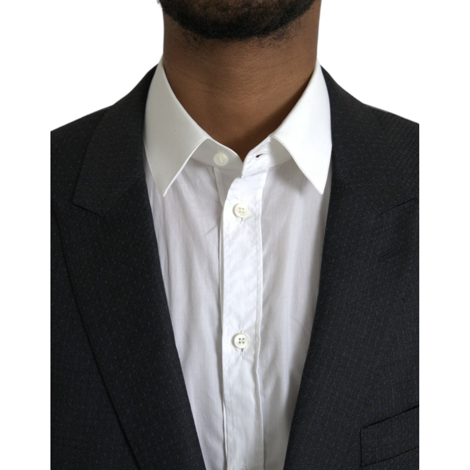 黑色 MARTINI 羊毛单排扣大衣