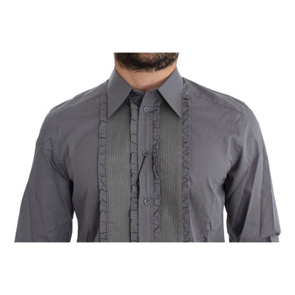 Dolce & Gabbana Purple Torero GOLD Slim Fit Dress Shirt
