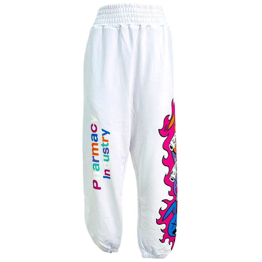 Pharmacy Industry White Cotton Jeans & Pant Pharmacy Industry Lavender