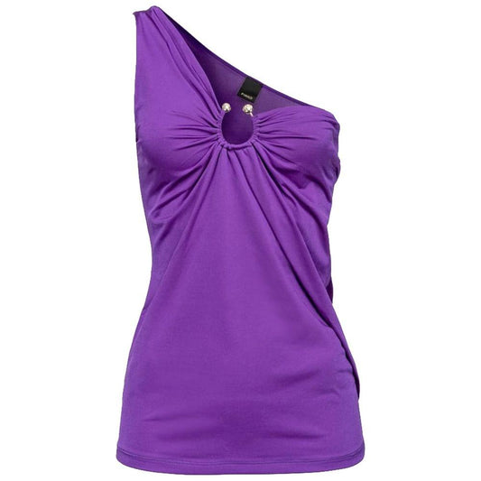 PINKO Purple Nylon Tops & T-Shirt PINKO Dark Slate Blue