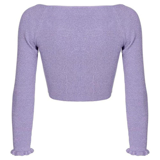 PINKO Purple Viscose Sweater PINKO Dark Gray