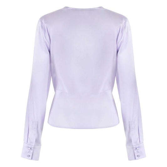PINKO Lilac Silk Elegance Blouse PINKO Light Gray