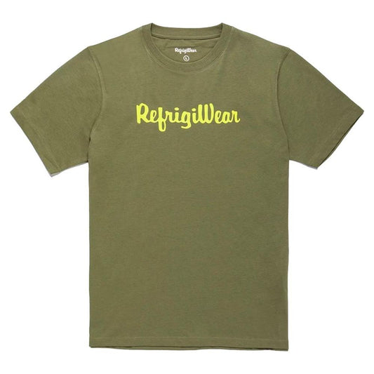 Refrigiwear Refrigiwear Army Cotton Tee with Contrast Logo RE-12622-XXL 1728,67346170016,Army,Clothing,Men,Men - Clothing,New with tags,Refrigiwear,T-Shirts - Men - Clothing,XXL