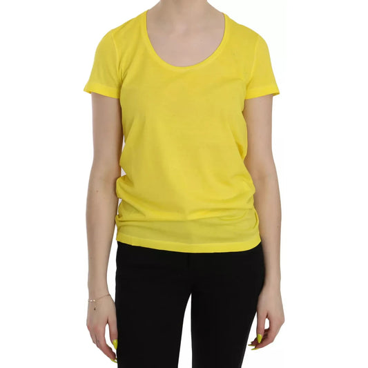 Dsquared² Yellow Round Neck Short Sleeve Shirt Top Blouse Dsquared² Dark Khaki