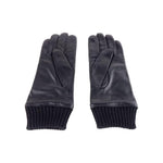 Cavalli Class Black Lambskin Men Glove Cavalli Class Dark Slate Gray