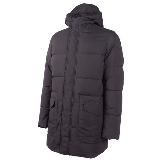 Emilio Romanelli Black Polyester Men Jacket