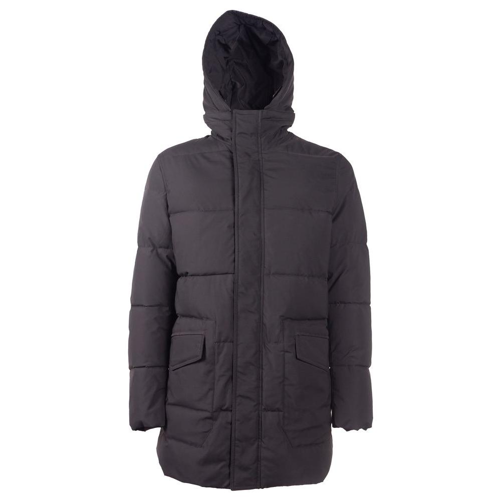 Emilio Romanelli Black Polyester Men Jacket