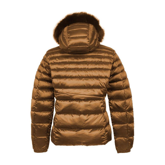 Refrigiwear Brown Polyamide Women's Jacket Refrigiwear Saddle Brown