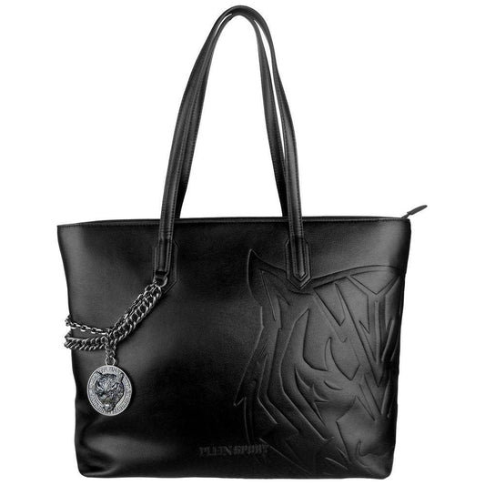 Plein Sport Black Polyethylene Women Shoulder Bag PLSP-7588