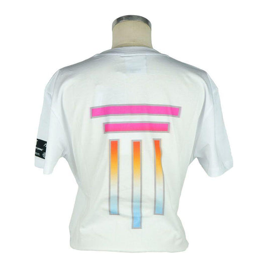 Diego Venturino White Cotton Women Top Diego Venturino Light Gray