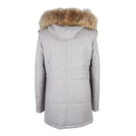 Made in Italy Italian Wool-Cashmere Blend Gray Jacket LO-1059-IT46 | S