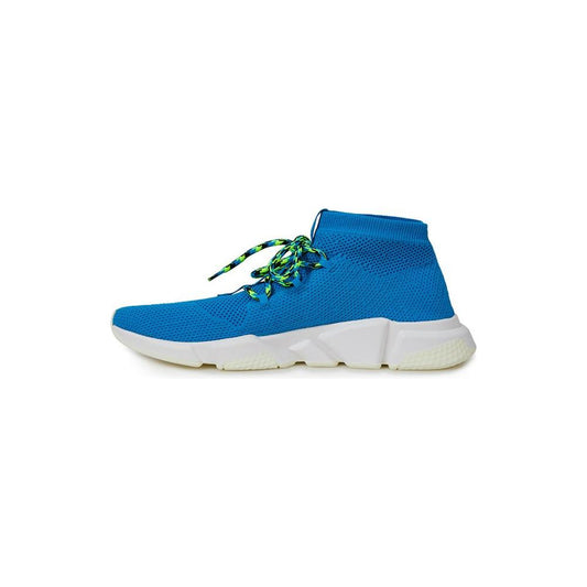Balenciaga Exquisite Blue Cotton Sneakers for Men Balenciaga Dark Cyan