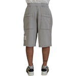 Dsquared² Gray Printed Pull On Men Casual Bermuda Shorts PAN74468-48