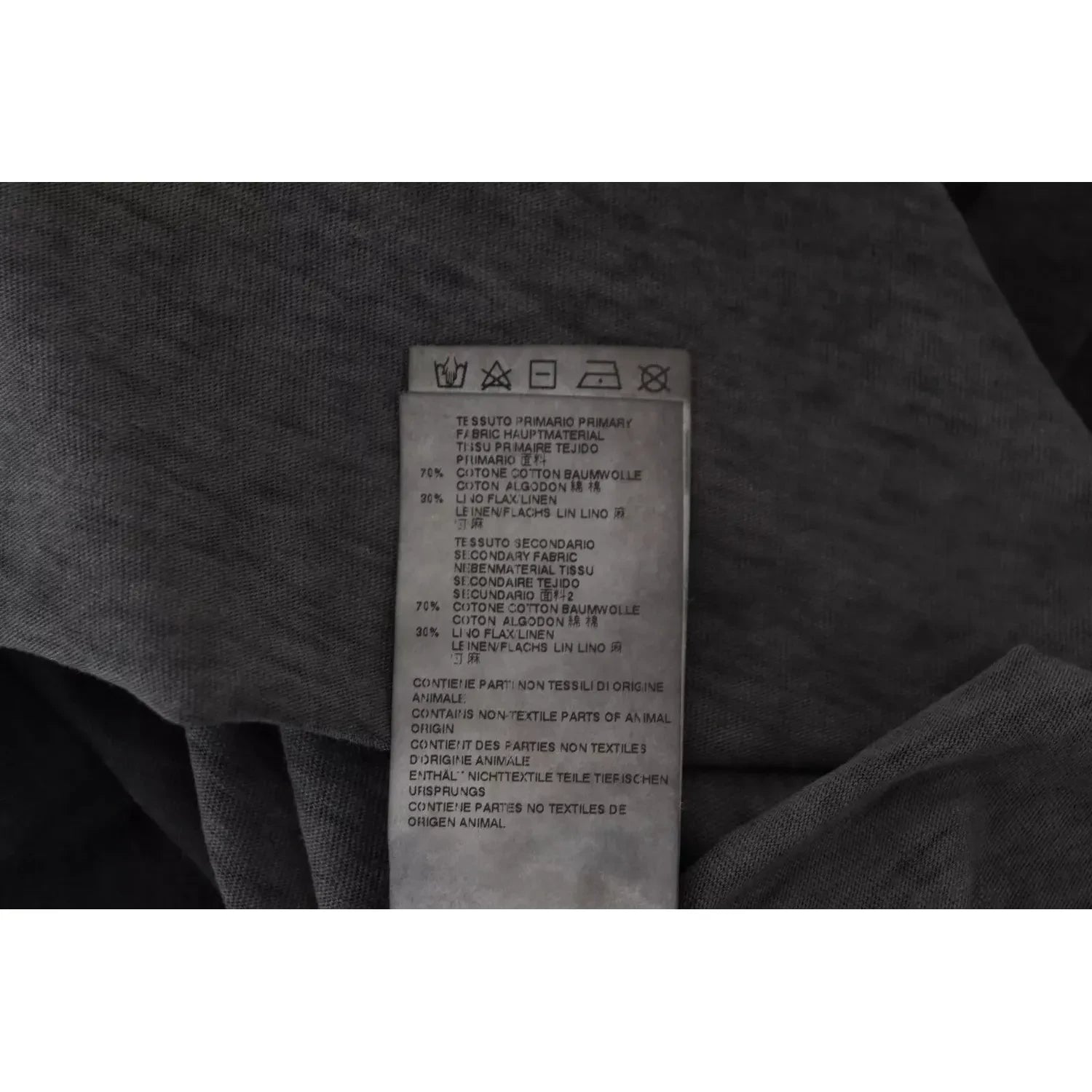 黑色棉麻长袖套头衫