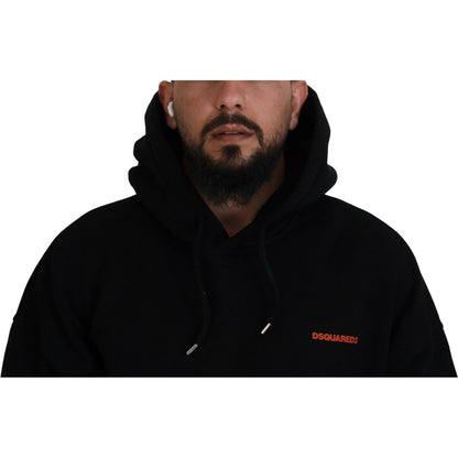 Dsquared² Black Red Cotton Hooded Tie Dye Pullover Sweater 1728,67345645728,Black and Red,Clothing,Dsquared²,Hoodies - Sweaters - Clothing,IT48 | M,Material: 100% Cotton,Men,Preowned / Defect,Sweaters - Clothing,Sweaters - Men - Clothing