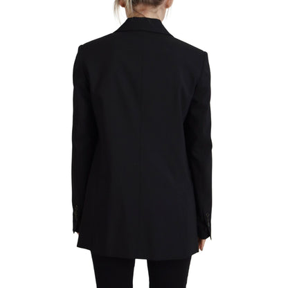 Dsquared² Black Flower Single Breasted Coat Blazer1728,67345645728,Black,Blazers - Suits & Blazers - Clothing,Clothing,Dsquared²,IT38 | XS,Jackets & Coats - Women - Clothing,Material: 54% Polyester 44% Virgin Wool 2% Elastane,Preowned / Defect,Suits & Bla