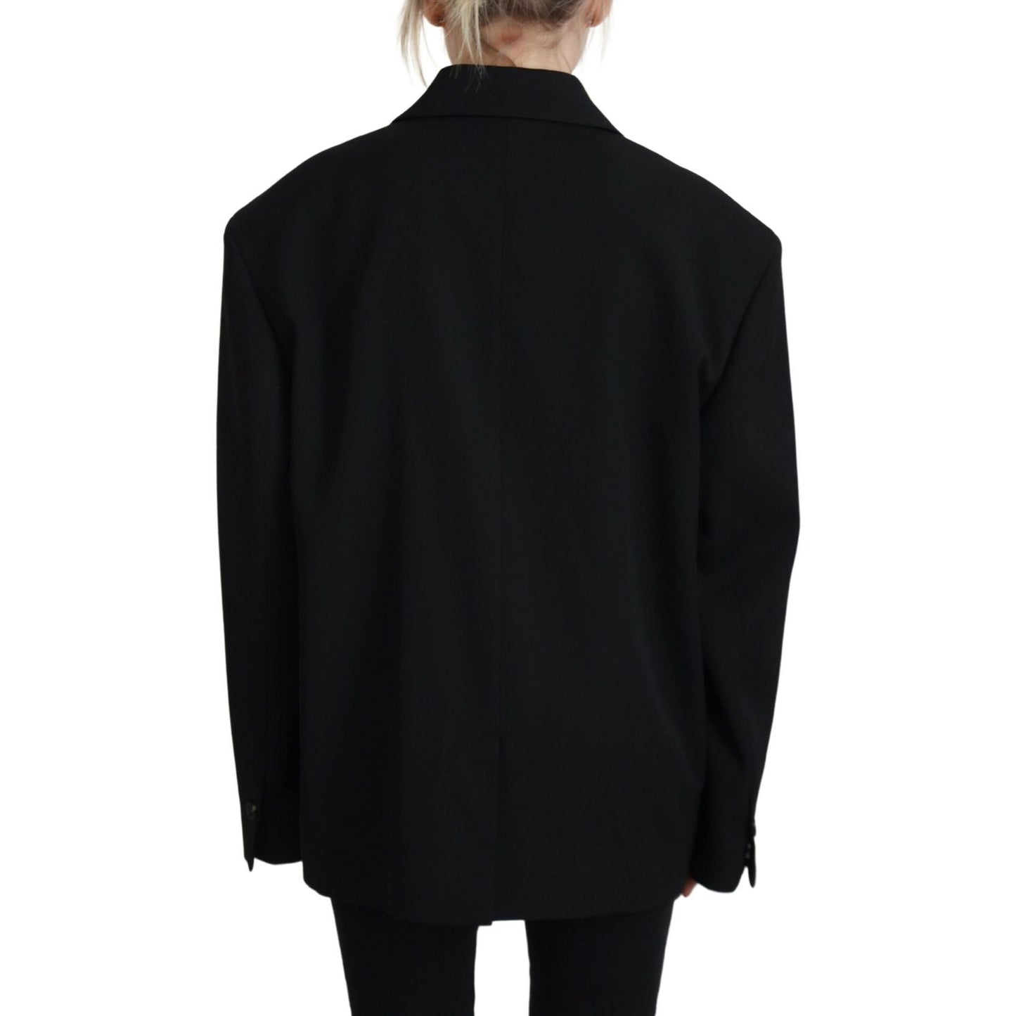 Dsquared² Black Double Breasted Coat Blazer Jacket1728,67345645728,Black,Blazers - Suits & Blazers - Clothing,Clothing,Dsquared²,IT38 | XS,Jackets & Coats - Women - Clothing,Material: 100% Virgin Wool,Preowned / Defect,Suits & Blazers - Clothing,Women