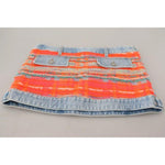 Dsquared² Multicolor Polyester Low Waist A-line Denim Skirt Dsquared² Gray