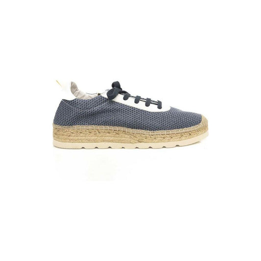 Cerruti 1881 Blue Calfskin Men Sneaker Cerruti 1881 Dark Gray