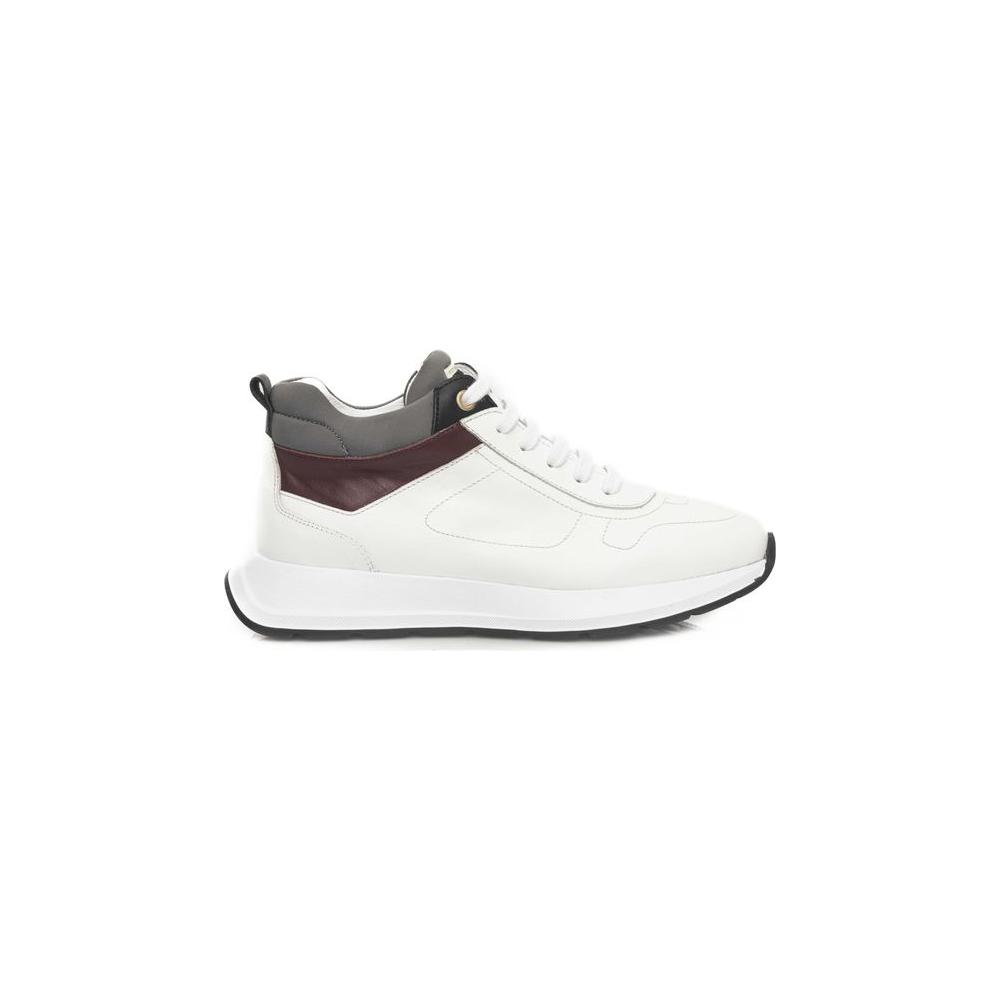 Cerruti 1881 White Cowhide Sneaker