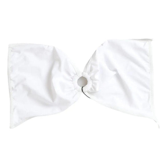 Dolce & Gabbana White Nylon Stretch Swimwear Top Bikini Dolce & Gabbana White Smoke