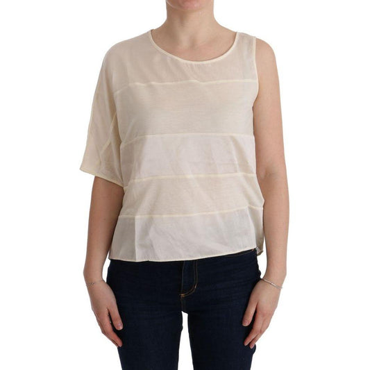 Costume National Beige Sleeveless Modal Top - Elevated Basics Costume National Gray