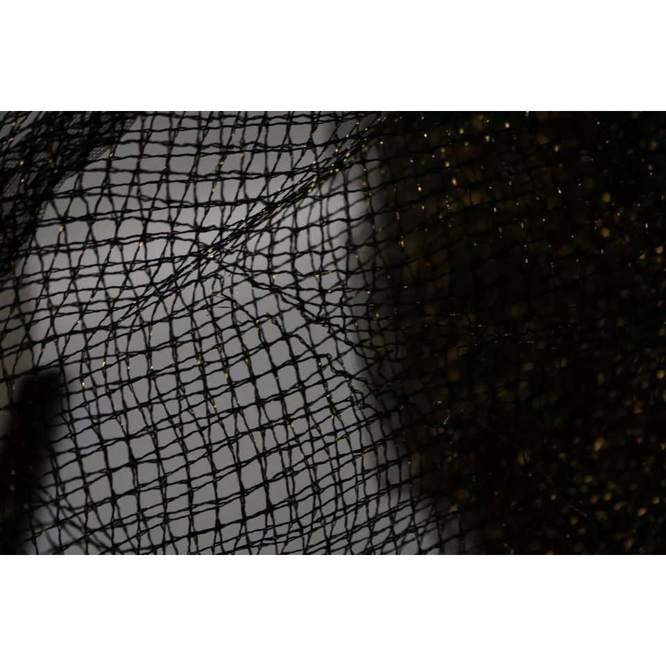 Dolce & Gabbana Black Gold Crystal Heart A-line Dress