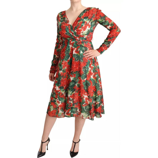 Dolce & Gabbana Multicolor Portofino-Print Shift Dress Dolce & Gabbana Sienna