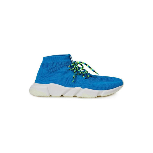 Balenciaga Exquisite Blue Cotton Sneakers for Men Balenciaga Dark Cyan