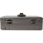 Dolce & Gabbana Metallic Gray Calfskin Leather DG BOX Shoulder Bag Dolce & Gabbana Dim Gray