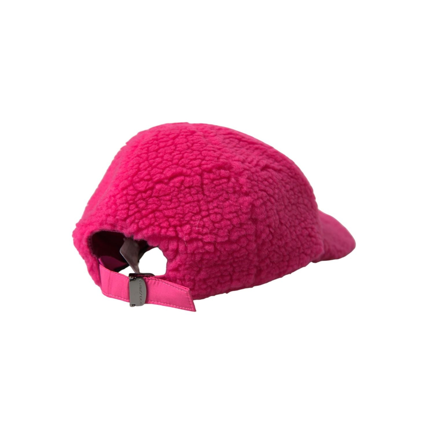 Dolce & Gabbana Pink Fleece Plush Baseball Hat Men