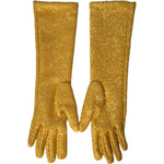 Dolce & Gabbana Gold Lurex Fantasia Mid Arm Length Gloves Dolce & Gabbana Dark Goldenrod
