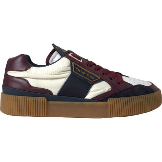Dolce & Gabbana Multicolor Miami Leather Low Top Sneakers Shoes Dolce & Gabbana Dark Slate Gray
