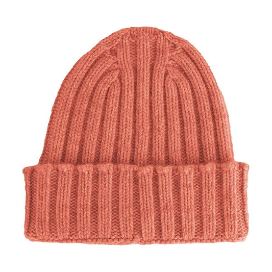 Made in Italy Pink Cashmere Hats & Cap Made in Italy Tomato