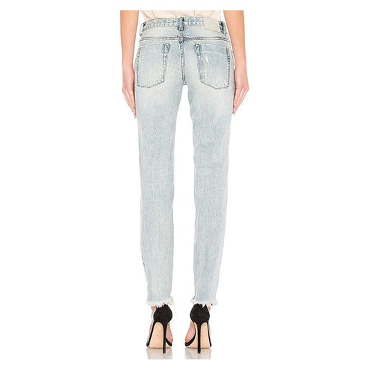 One Teaspoon Light Blue Organic Cotton Women Jeans One Teaspoon Light Gray