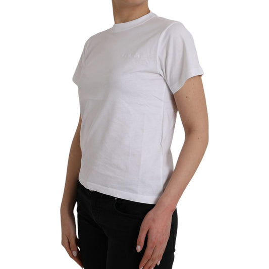 Balenciaga White Cotton Crew Neck Short Sleeves T-shirt Balenciaga Gray