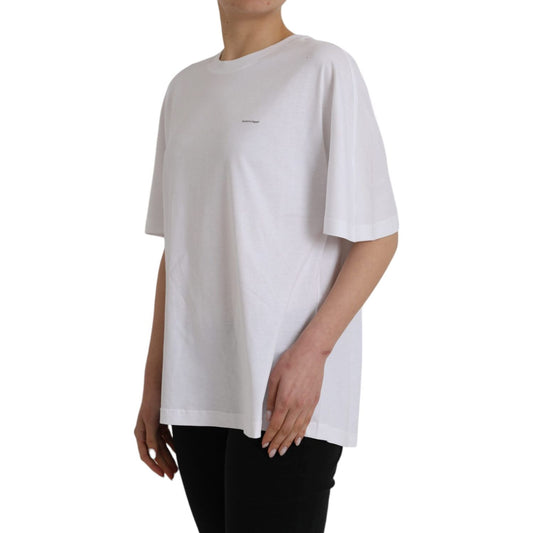 Balenciaga White Cotton Crew Neck Short Sleeves T-shirt Balenciaga Gray