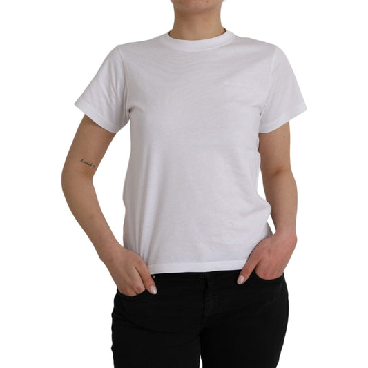 Balenciaga White Cotton Crew Neck Short Sleeves T-shirt Balenciaga Gray
