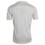 Dolce & Gabbana White Short Button Closure Silk Top T-shirt