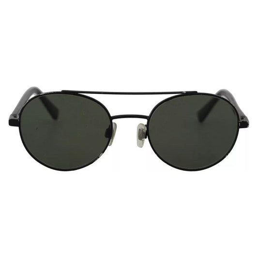 Dolce & Gabbana Matte Black Steel Frame Green Lens DG2245 Sunglasses Dolce & Gabbana Dark Slate Gray