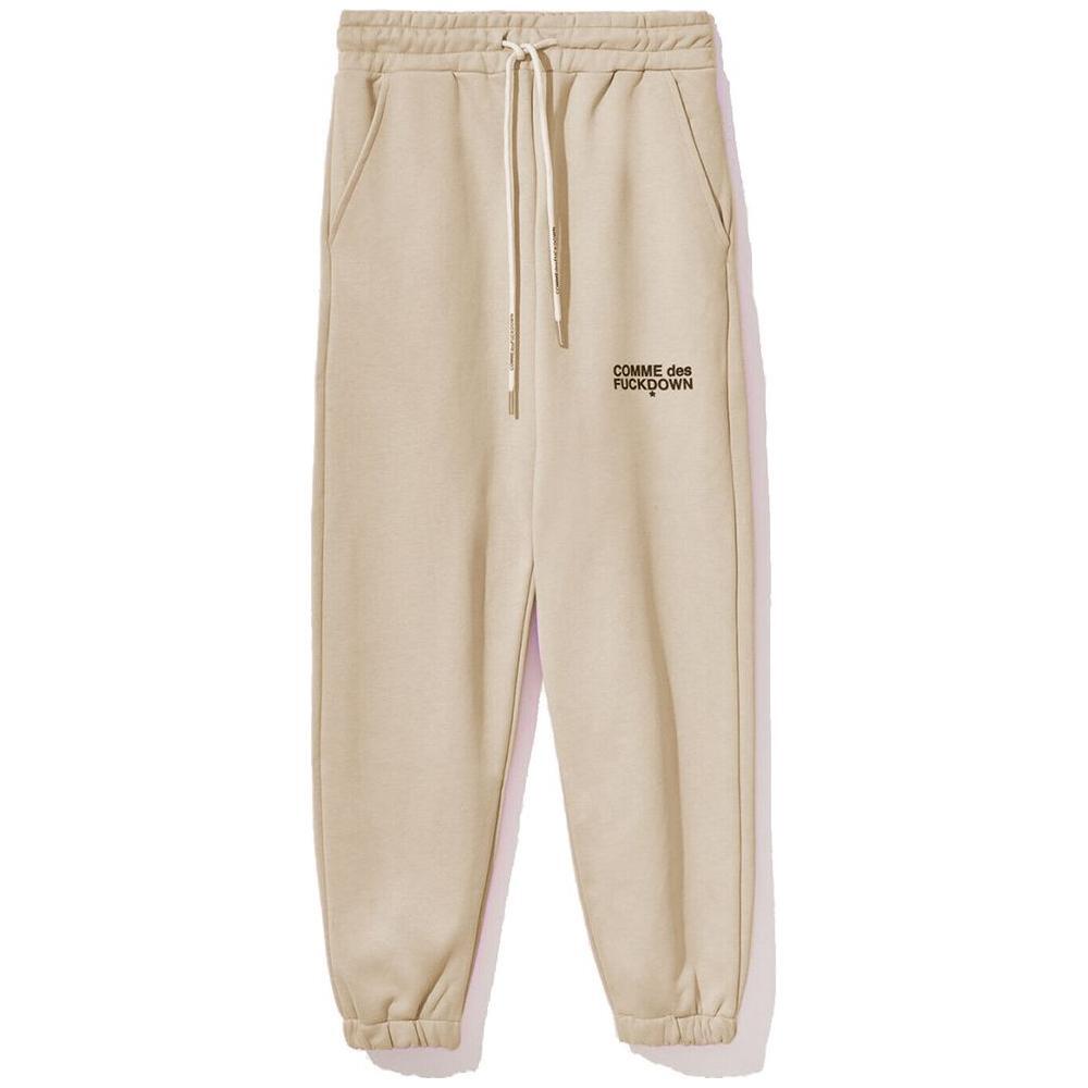 Comme Des Fuckdown Beige Cotton Jeans & Pant CO-13385-L