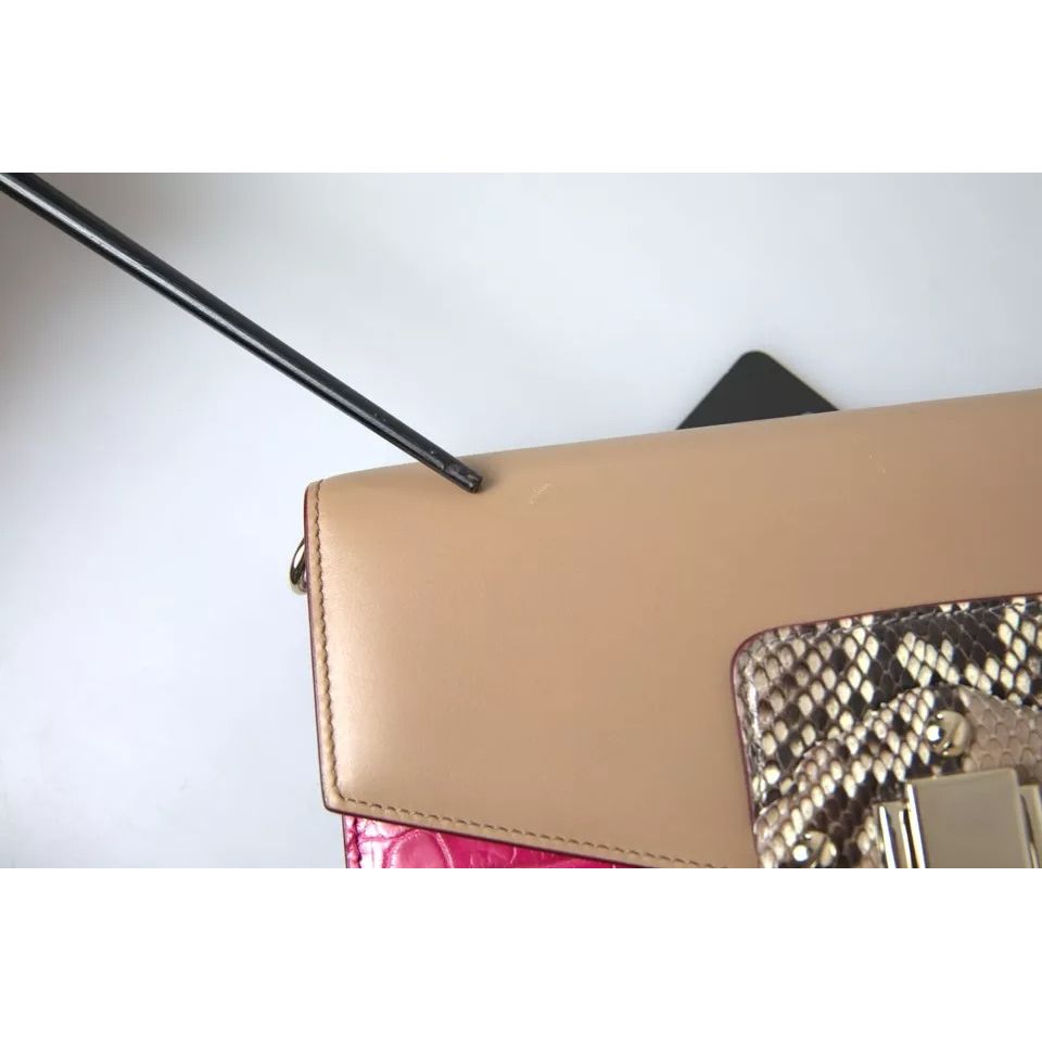 Dolce & Gabbana Multicolor Leather LUCIA Shoulder Bag