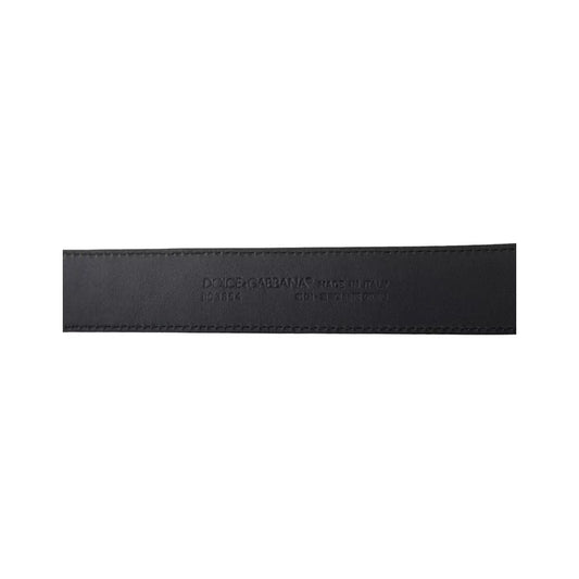Dolce & Gabbana Black Exotic Leather Gold Metal Buckle Belt Dolce & Gabbana Dark Slate Gray