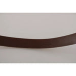 Dolce & Gabbana Cream Beige Gold Buckle Waist Leather Belt