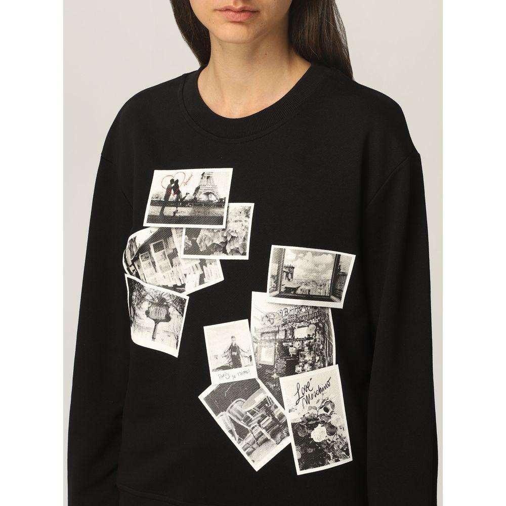 Love Moschino Black Cotton Women Sweater